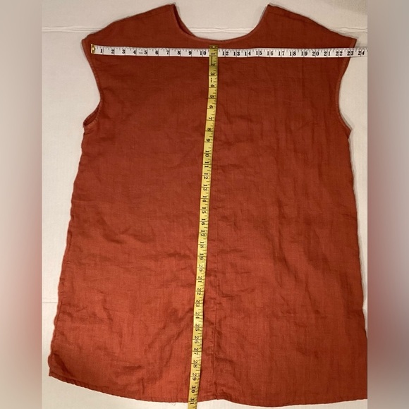 Cosmo'swomen's rust coloured cotton top/tunic Xl - Picture 10 of 12
